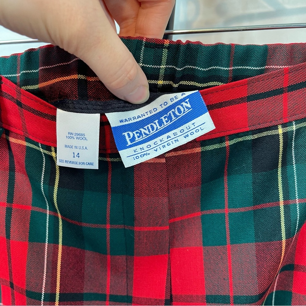 Vintage Pendleton Plaid Vest and Matching Trousers Size 14 Womens - Picture 9 of 10